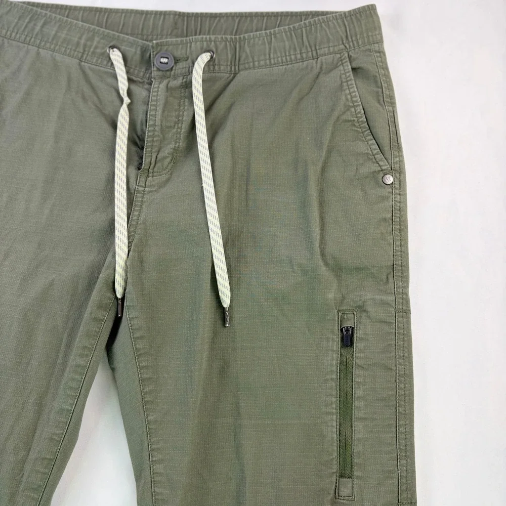 Vuori Olive Green Climber Pants with Drawstring Waist - Picture 5 of 9
